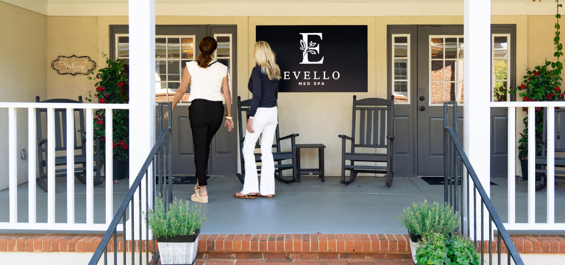 evello med spa front porch